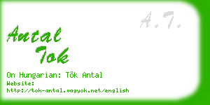 antal tok business card